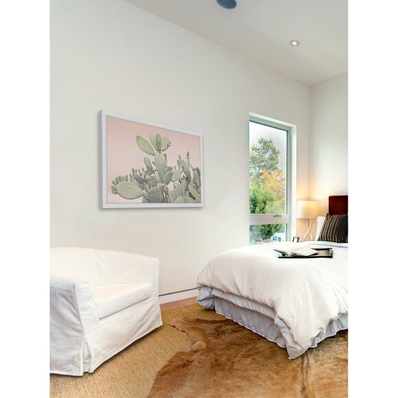 Cactus Bunch Marmont Hill Watercolor Cactus Painting Framed Paper Print NEW NIB - Picture 7 of 11